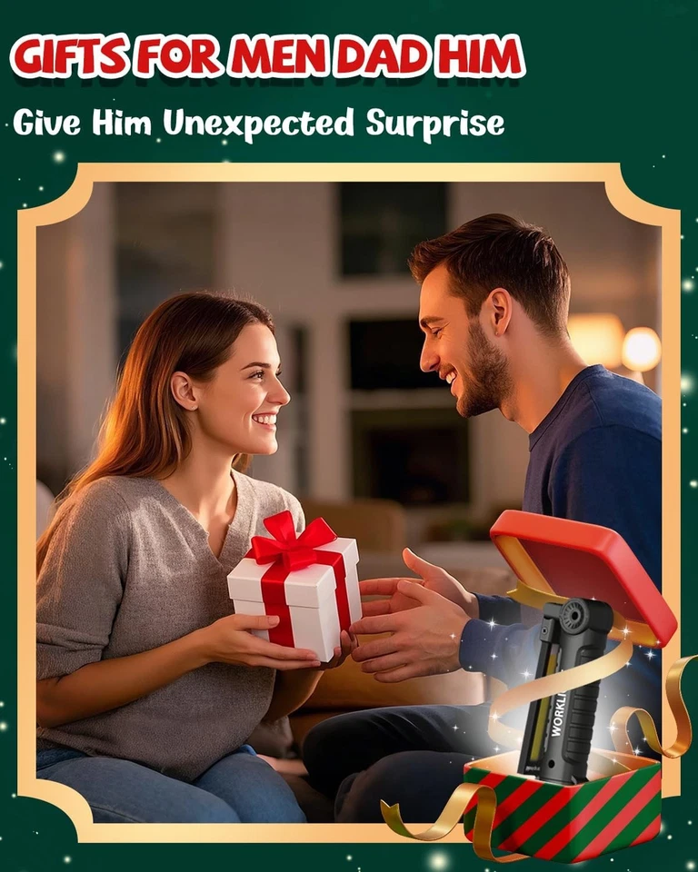 Coquimbo 2 Pack Rechargeable LED Work Light – Magnetic Flashlight Tool for Men - Image 2 of 4