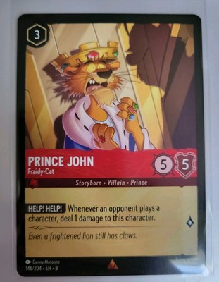 Disney Lorcana TCG - Reign Of Jafar: Prince John (146/204) - Rare - Near Mint 