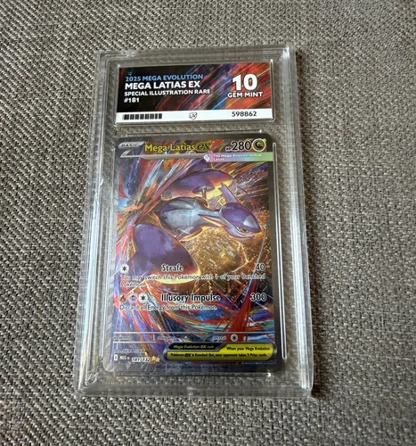 ACE Grading 10 Mega Latias ex #181/132 Special Illustration Rare Foil 2025