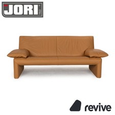 Jori Linea Canapé Deux Places En Cuir Marron Fonction Manuelle