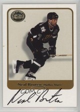 2001-02 Fleer Greats of the Game Auto Neal Broten Auto 10k8