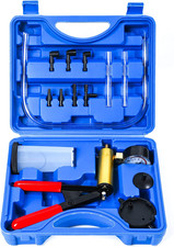 Brake Bleeder Kit with Hand Vacuum Pump with Gauge Adapters Automotive Brake Flu