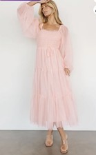 Baltic Born Katrina Tulle Maxi Dress PaleBlush - S