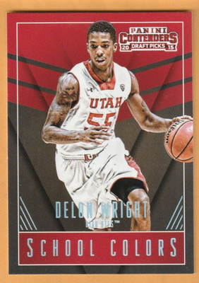 Delon Wright Utah Utes 2015-16 Contenders Draft Pick School Colors #14