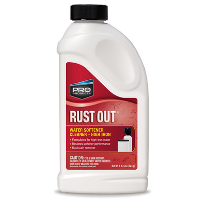 Rust Out Water Softener Cleaner   Removes Rust Buildup -- Maintains Softener Per