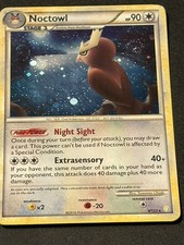 2010 Noctowl 8/123 DOUBLE SWIRL holo rare HeartGold & SoulSilver Pokemon Card