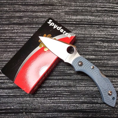  Rare 2018 Sprint Spyderco Dragonfly 2 Sprint Blue/Gray Vtoku C28FPBLE2   
