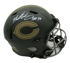 Mike Singletary Signed Chicago Bears Speed Full Size STS 4 NFL Helmet-HOF 98