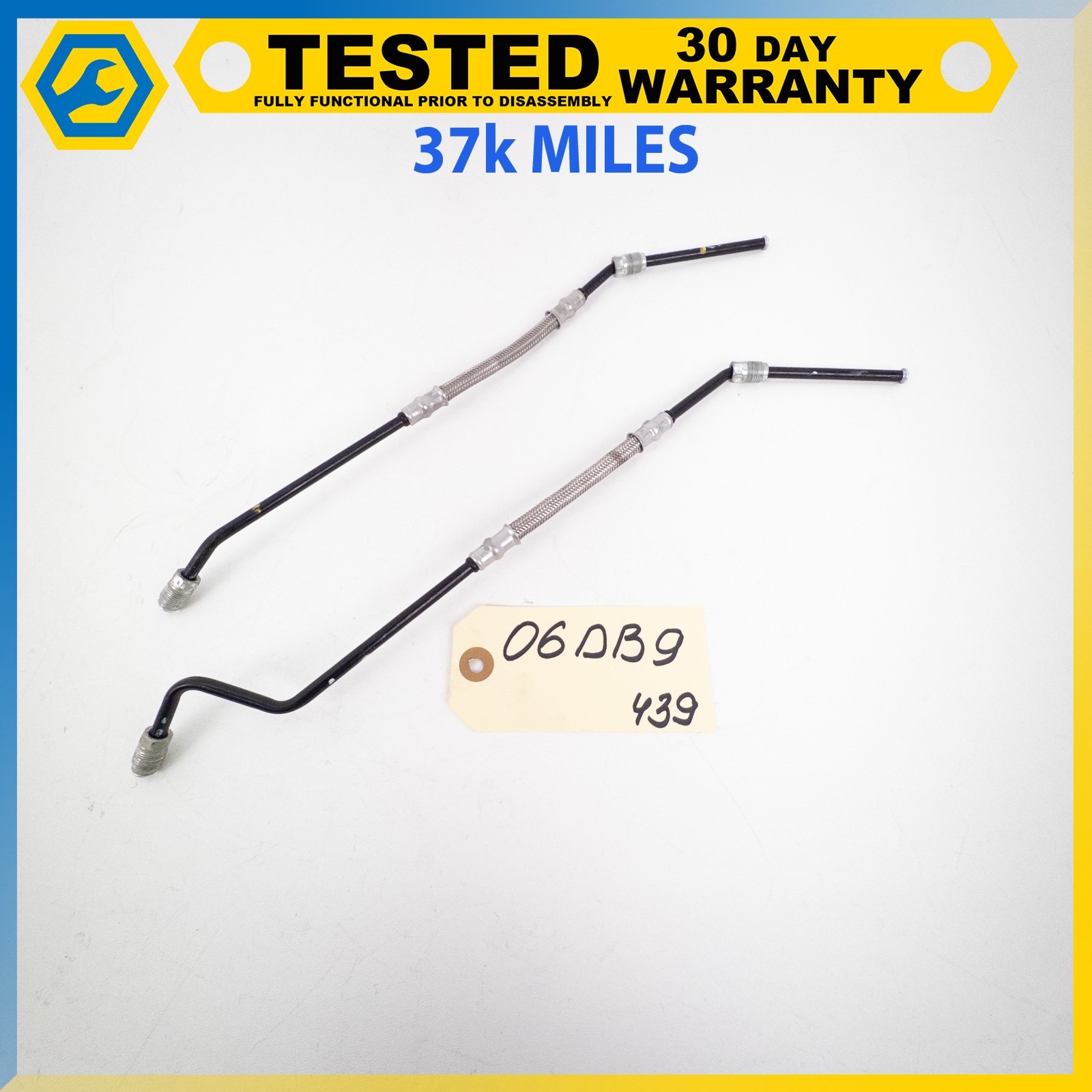 05-12 ASTON MARTIN DB9 DBS BRAKE MASTER CYLINDER POWER BOOSTER LINE HOSE SET OEM