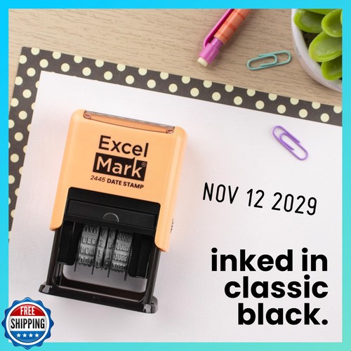 ExcelMark 2445 Date Stamp – Perfect for Shipping, Receiving, Expiration and D - Picture 4 of 5