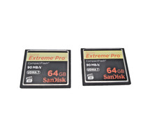 2x SanDisk ExtremePro 64GB CF Cards Extreme Pro 64 GB 90MB/s