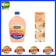 Juicy Peach Liquid Hand Soap 50 fl oz – Fragrant, Safe & Moisturizing Refill 0.24 per fl oz