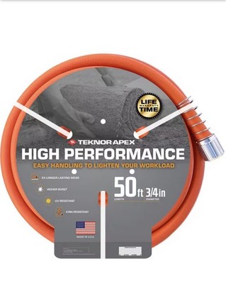 High-Performance 3/4 in x 50 ft. Kink Resistant, Durable Contractor Grade Hose