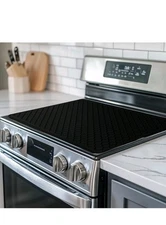 Stove Top Covers for Electric Stove - Silicone Stove Cover Mat - 28 X 20 Black 