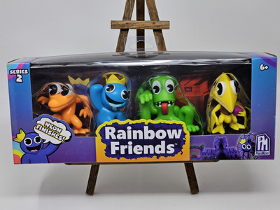 Rainbow Friends Series 2 Neon Finishes 4 Pack Blue Green Orange