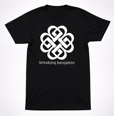 Breaking Benjamin Old Celtic Knot Logo T Shirt Alternative Rock Band Tee Black