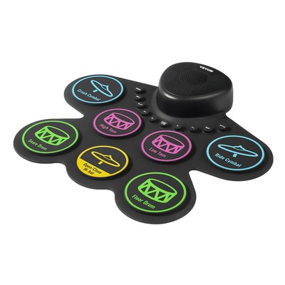 Kids 7-Pad Electric Drums with Rechargeable Power & Interactive Learning