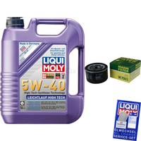 Inspektionspaket 5L Liqui Moly 5W-40 FüR Fiat Doblo Cargo 1.9 JTD Stilo Multi