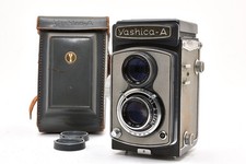 Near Mint- Yashica Yashica-A TLR Film Camera 80mm f/3.5 w/ Case 34902
