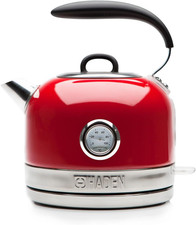 Haden Jersey Red Kettle - 1.5L Temperature Gauge & Indicator Light - Electric 30