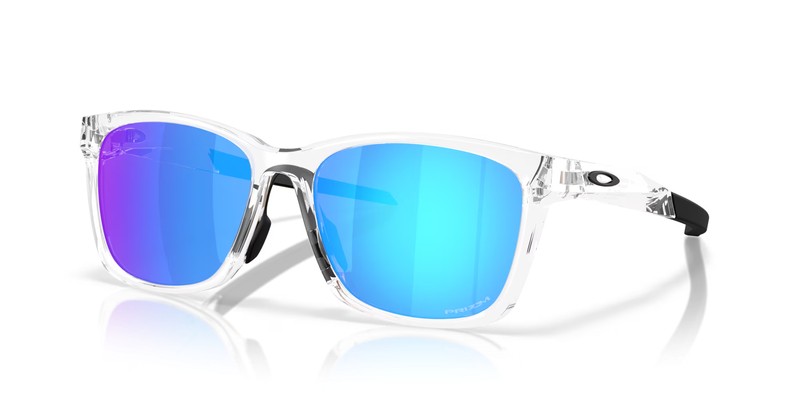 Lunettes de soleil OAKLEY Paracord Polished Clear avec verres Prizm Sapphire de catégorie 3