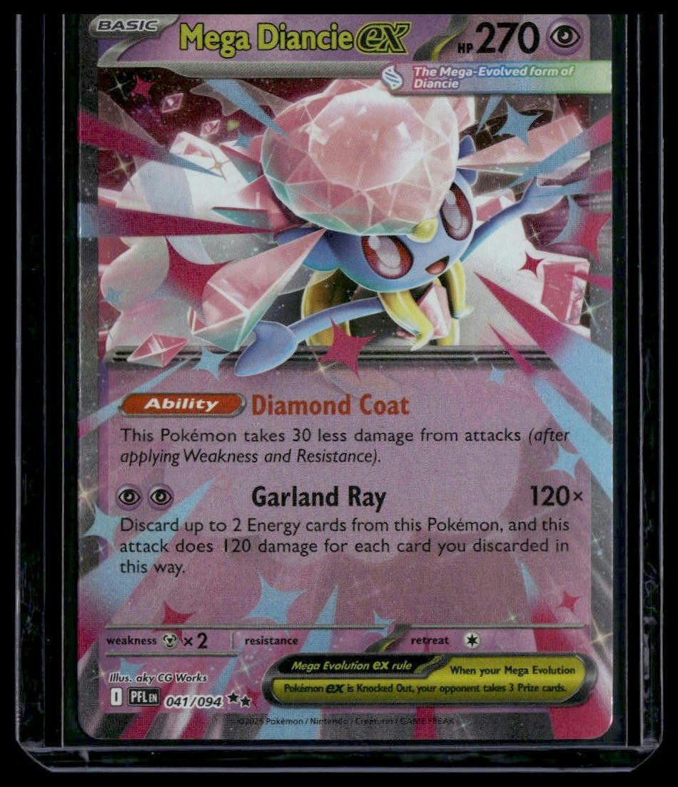 MEGA DIANCIE ex 041/094 ME02: Phantasmal Flames Double Rare Holo