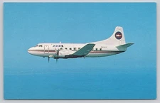 Vintage Photochrome PBA Martin 404 Airplane Postcard by Bromley & Co