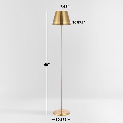 Lighting Collection Asher 60-inch Brass Iron Floor Lamp (LED Bulb Included) F... - Picture 3 of 3