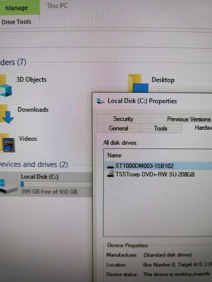 Dell Inspiron 3250 PC Intel Core i5-6400 2.7GHz 8GB RAM 1TB HDD (Win 10 Home) - Image 4 of 4