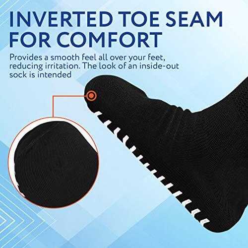 2 Pairs of Super Wide Socks With Non-Skid Grips for Lymphedema - Bariatric - Bild 4 von 8
