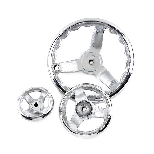 3" - 12" Metal Machinery Handwheel 3-spoke Hand Wheel Chrome Plated for Milling - Picture 2 of 6