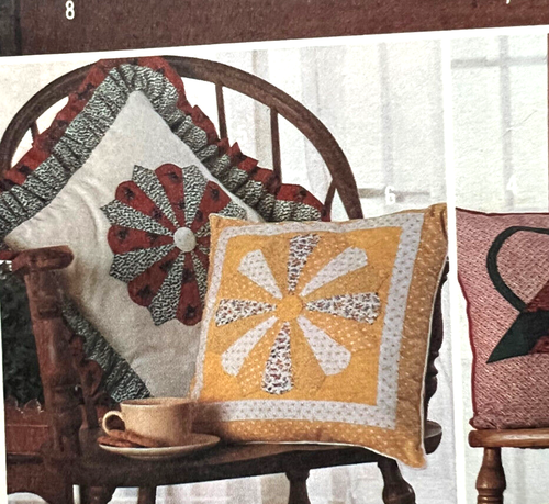 Almohadas de retazos simplicidad de colección patrón de costura decoración del hogar volantes 1983 nuevas de stock - Imagen 4 de 6