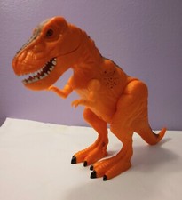 Dragon-i T-Rex w/light  sound 8x12" orange dinosaur, works, batteries included