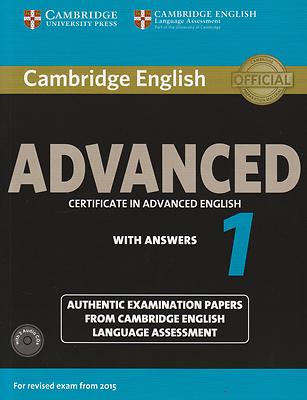 Cambridge CERTIFICATE IN ADVANCED ENGLISH CAE 1 with Answers & Audio CDs @ NEW