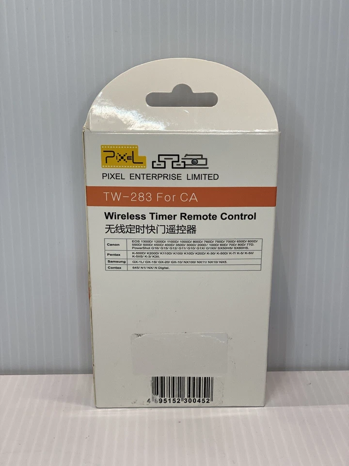 Pixel TW-283 E3 - Wireless Shutter Release Cable Compatible with Canon XT XTi XS - Image 2 of 2