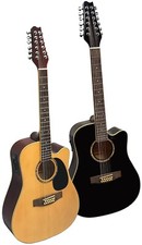 Gitarre/Westerngitarre-12Saiten-Dreadnought-TonabnehmerEQ-Anschlußkabel-2Modelle