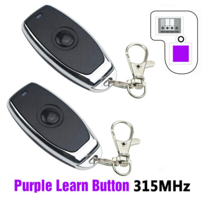 1/2Pcs 1-Button for Sears Craftsman NEW Garage Door Opener Remote Control 315mhz