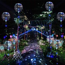5Pcs LED Light Balloons For Valentines Christmas Wedding Celebration Event Party