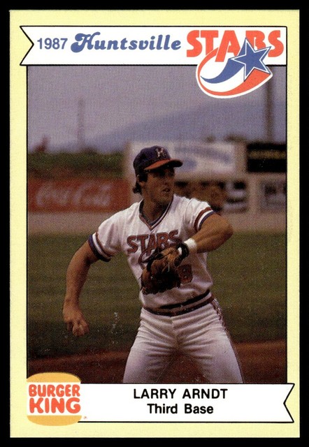 1987 Burger King Huntsville Stars Larry Arndt