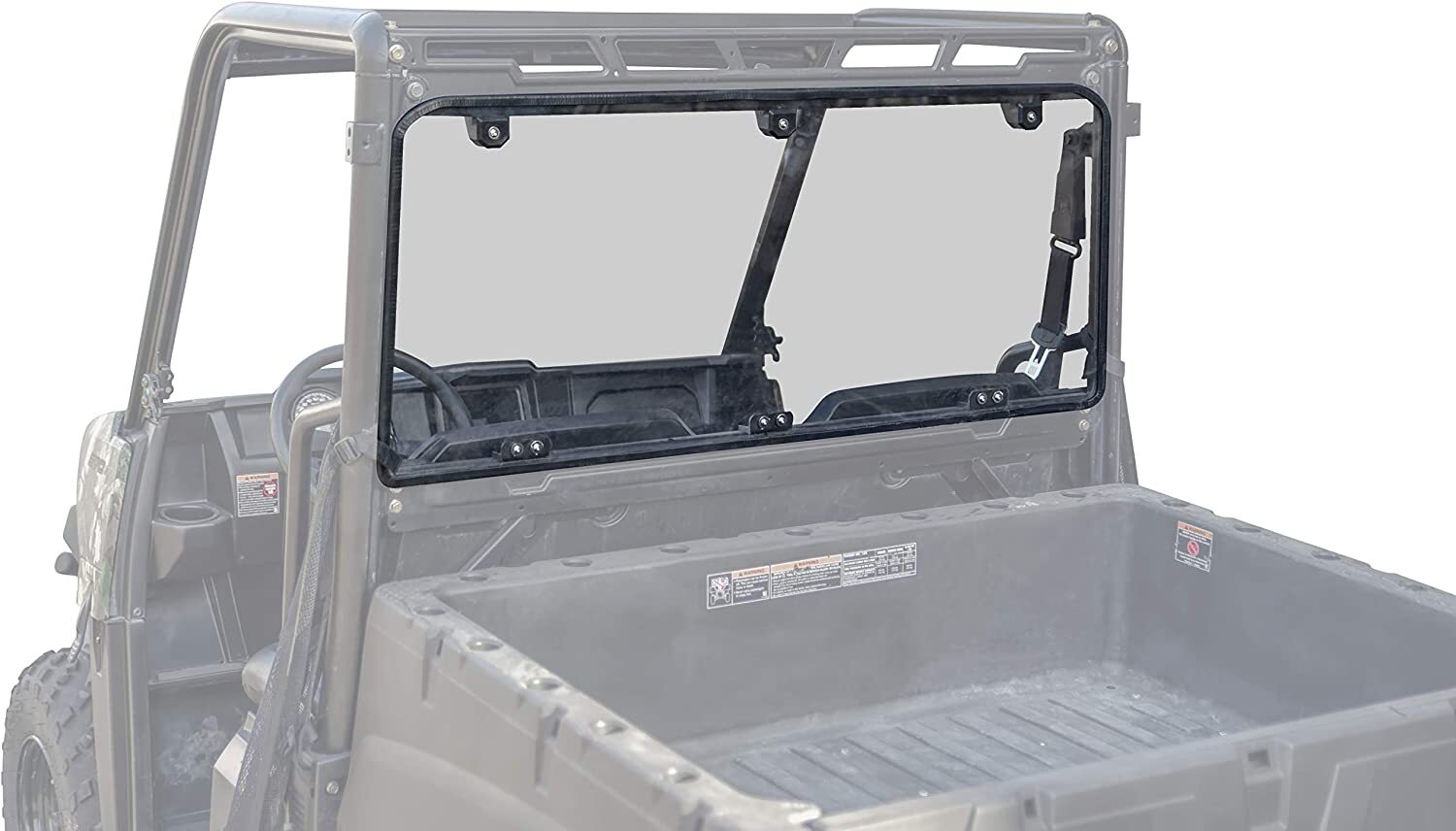 UTV Rear Windshield For 2017-2025 Polaris Ranger Midsize 500 /570 /Crew ...