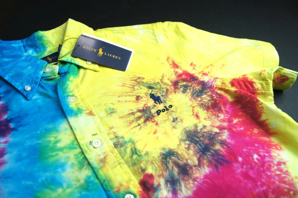 Ralph lauren tie dye best sale oxford