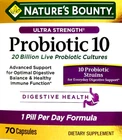 Nature's Bounty Ultra Strength Probiotic 10 (20 Billion CFU) 70 Caps EXP 12/2026