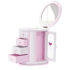 Girls Musical Jewelry Box Necklace Storage Case Women Kids Music