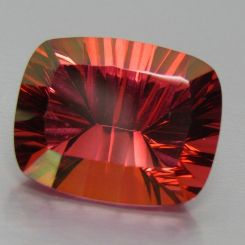 Lata de topacio recubierta de color naranja de precisión natural de 14,10 quilates corte cueva ""Ref VDO" - Imagen 2 de 5