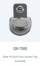 Set 4 Q8-7580 Q'STRAINT Slide n Click Top Assembly Wheelchair Bus Van SNC