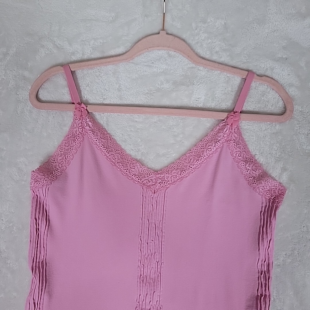 24SS 新品 plage NArrow Camisole Salopette Cacique 22/24 Womans Top Stretch Camisole Pink Tank Top Pin