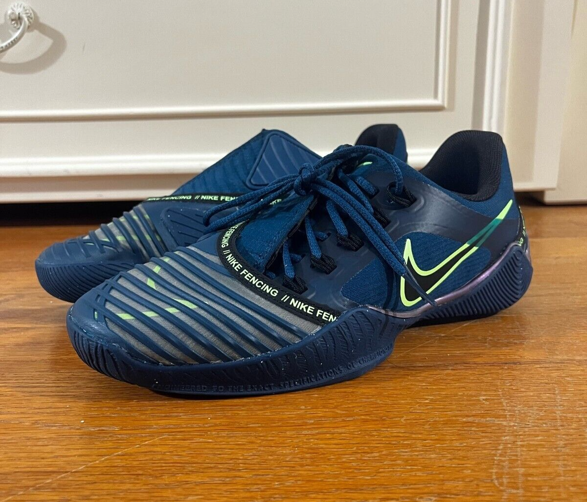 Nike Ballestra 2 Fencing Shoes Blue/Green | Unisex Sports Shoe