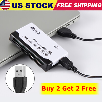 6IN1 Card Reader USB 3.0 Micro SD TF CF Smart Memory Adapter for Windows Mac OS