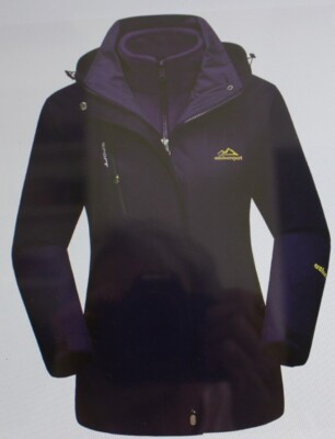 MAGCOMSEN Women's 3-in-1 Winter Coats Snow Ski Jacket Size 2XL
