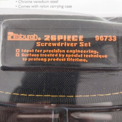 Pittsburgh Ratchet Screwdriver Set 26 Pc Torx Bits Nut Driver